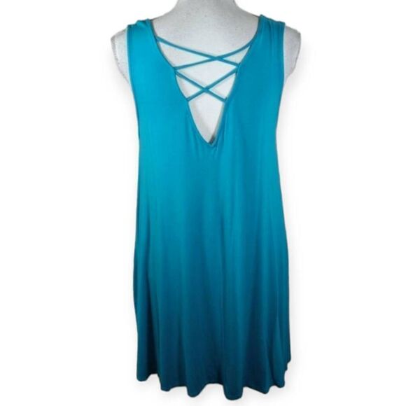 EMETLA TURQUOISE SWING DRESS SZ.M EUC - Picture 2 of 4